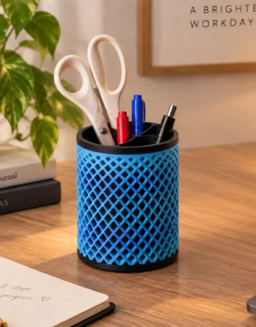Organizador Giratório 360° em Azul, Preto
