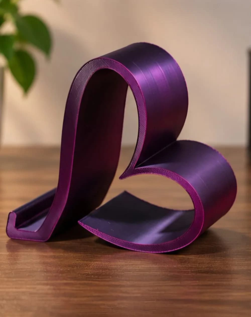Suporte Coração em Roxo Silk